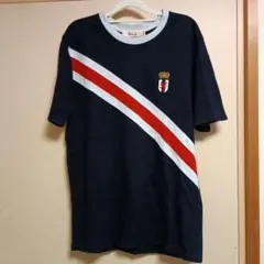 Pringle ネイビー ストライプ Tシャツ M