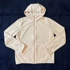 ユニクロ　UVカットパーカー　ピンク　150 エアリズム　UNIQLO