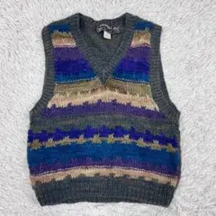 《美品》 monosport ベスト メンズ 青緑色