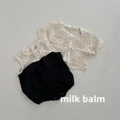 milk balm / ロンパース・カーディガンセット