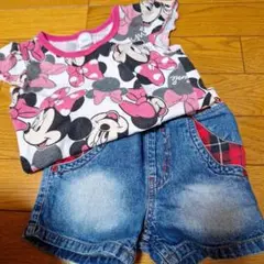 ミニーマウス Tシャツとショートパンツセット 100