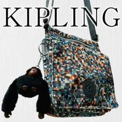 【極美品】KIPLING(キプリング)ショルダーバッグ ミニ ポシェット レア柄