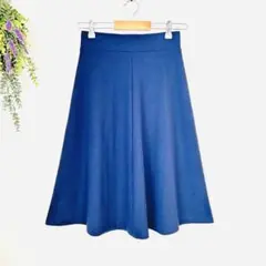 ✨良品✨UNIQLO【Ｓ】ネイビーフレアスカート ひざ丈