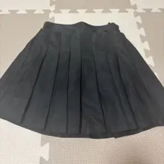 黒のプリーツスカート ゴム入りウエスト130