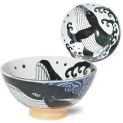クジラデザインの陶器ボウル