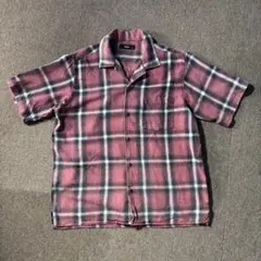 mossimo オンブレチェック 半袖 シャツ ボックスカット