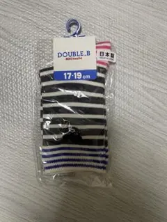 DOUBLE.B ストライプ キッズ靴下 17-19 cm