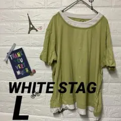 WHITE STAG ラウンドネック Tシャツ 【XL】