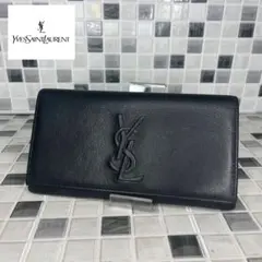 美品 YSL サンローラン イヴ・サンローラン 長財布 二つ折り財布 80