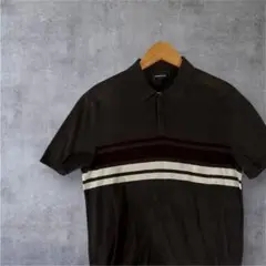 美品 Emporio Armani ニットポロ ポロシャツ　サイズM相当