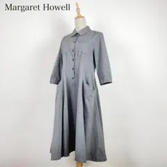 MARGARET HOWELL 丸襟 ワンピース 日本製