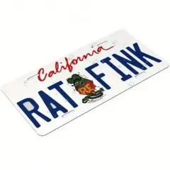 ラットフィンク Rat Fink R.F. ブリキ看板 ナンバープレート USA