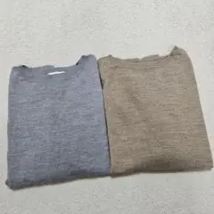 2点セット OPAQUE.CLIP/FILIVIVI ウール混 長袖 ニット M