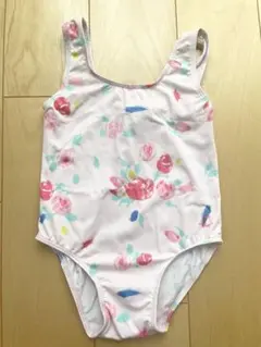 【新品】PETIT BATEAU 花柄 ベビー水着 12M