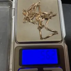 【ゲリラオークション】遺品整理　未検査品　k18GP 切子ネックレス