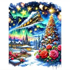 クリスマス 列車 ダイヤモンドペインティングキット