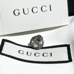 GUCCI グッチ インターロッキング　ピアス　片耳　ブランド　ロゴ　シルバー