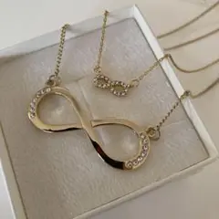 インフィニティ ネックレス 2本セット