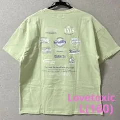 ラブトキシック　新品　ロゴバックプリントTシャツ ビッグシルエット　ロゴ