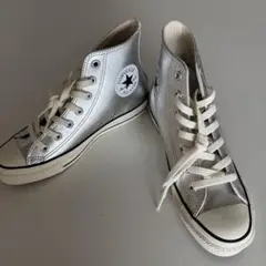 Converse シルバー ハイカットスニーカー