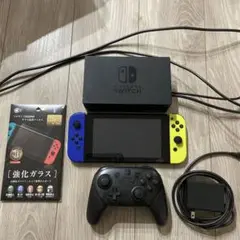 Nintendo Switch 青・黄 本体 + プロコントローラー　ジャンク品