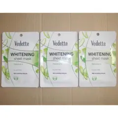 vedette フェイスパック　ホワイトニング aloe vera ３枚