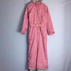 ROXY ロキシー ボードウェア つなぎ チェック ピンク ファー S