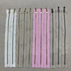 ファスナー　25㎝　玉つきファスナー　11本セット
