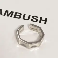 AMBUSH シルバー 八角形オープンリング