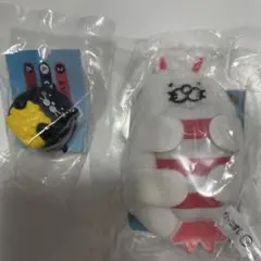 だっこずし　スシロー　ストラップ　クリップ　マスコット　えびウサギ　くろねコーン