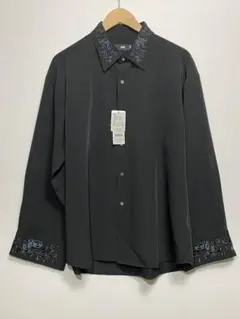 HARE(ハレ) トロミシシュウシャツ 長袖 Mサイズ ブラック