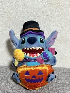 スティッチ　ハロウィン ぬいぐるみバッヂ　東京ディズニーリゾート