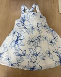 ノースリーブ花柄ワンピース 100cm~