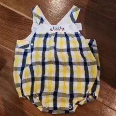 ELLE チェック柄ロンパース 90