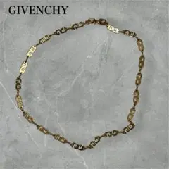 新品同様✨GIVENCHY ジバンシィ　ロゴ　ネックレス　ゴールド系