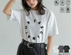 Re:EDIT 接触冷感UVカット紫外線対策 サークルロゴTシャツ