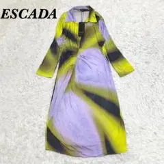 【タグ付き未使用品】ESCADA 44 2XL ドレスワンピース パープル