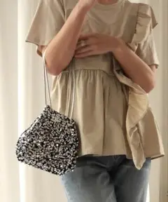 CURI BISCUI スパンコール 2WAY ショルダーバッグ