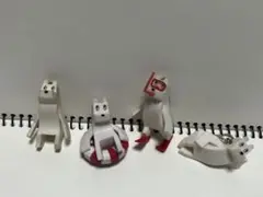 コカコーラ　しろくま　フィギュアストラップ　4体セット