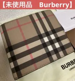【未使用】Burberry バーバリー 二つ折り財布 財布 チェック