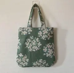 サークル花柄のミニバック