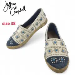【Jeffrey Campbell】スタッズ スリッポン エスパドリーユ 38