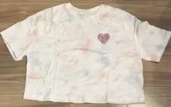 GU タイダイ ハートプリント Tシャツ
