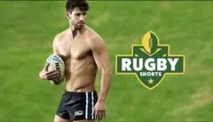 【Aussiebum】ラグビープロショーツ【ブラック】Mサイズ