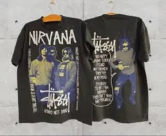 STUSSY × NIRVANA Tシャツ ステューシー ニルヴァーナ 両面