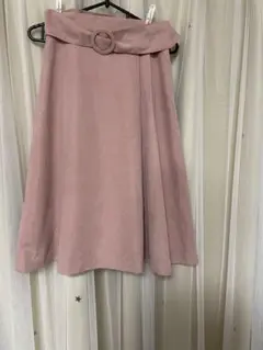 pattern Fiona スエード　フレア　スカート　ピンク　M