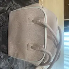 芦屋マーティ　ピンク シュリンクレザー ショルダーバッグ
