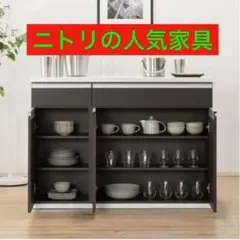 超美品 利用3ヶ月のみ【ニトリ】キッチン収納付き バーカウンター