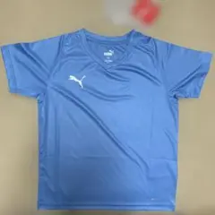 PUMA Vネック Tシャツ 青 新品