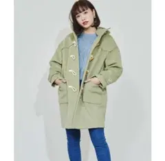 tittyu0026co ティティーアンドコー オーバーダッフルコート グリーン カーキ